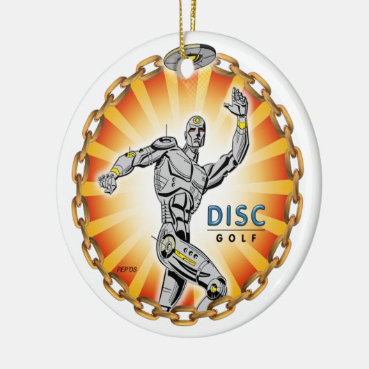 Robot Thrower #2 Keramikornament (Links)