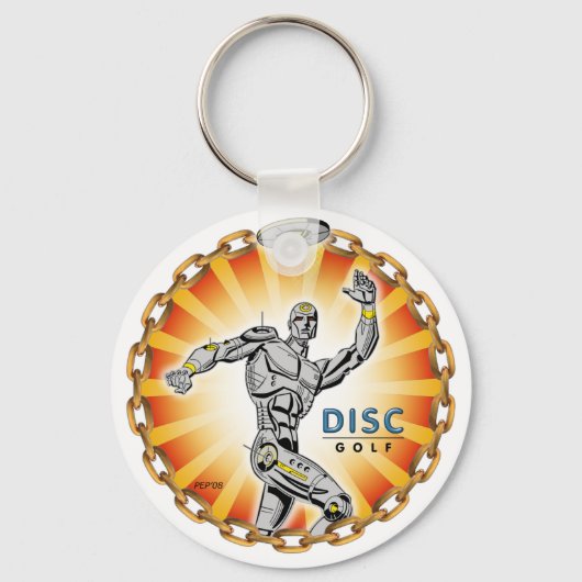 Robot Thrower #2 Schlüsselanhänger (Vorderseite)