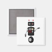 Robot Toy Magnet (Vorderseite/Rückseite)