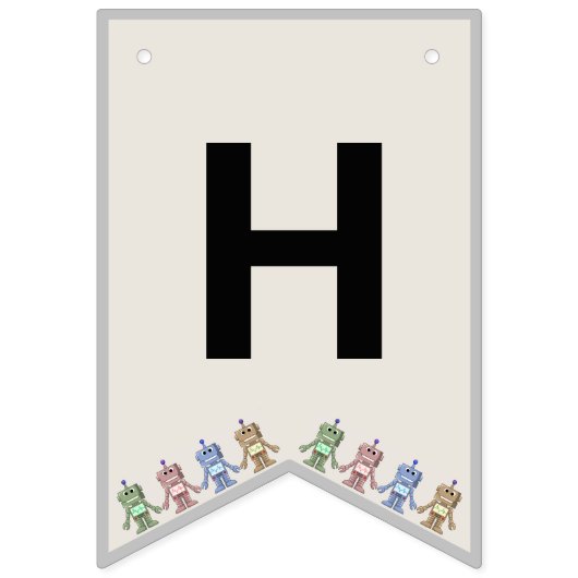 Robot und Gears Birthday Banner (Zweite Fahne)