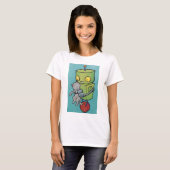Robot und Gray Kitty T-Shirt (Vorne ganz)