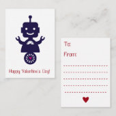 Robot Valentine - Scooter Mitteilungskarte (Vorne/Hinten)