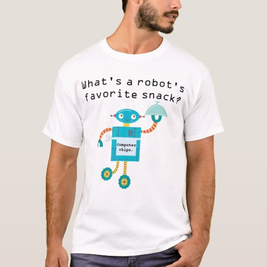 Robot Vater Joke T-Shirt (Vorderseite)