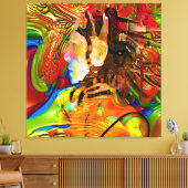 Robot-Verbindung Leinwanddruck (Insitu (Wohnzimmer))