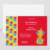 Robot * Wählen Sie die Hintergrundfarbe aus Einladung (Vorne/Hinten)