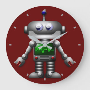 Robot Wall Clock Große Wanduhr