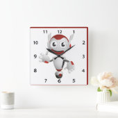 Robot Wall Clock Quadratische Wanduhr (Zuhause)