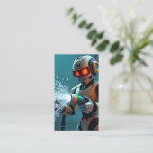 ROBOT WASH customer loyalty punch card Treuekarte (Stehend Vorderseite)