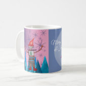 Robot Watercolor Holiday Tasse (Vorderseite Links)