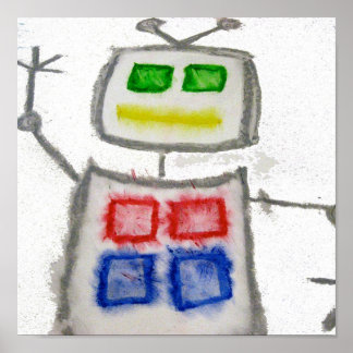 Robot Wave Poster