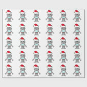 Robot Wear-Weihnachtsmannmütze Geschenkpapier (Flach)