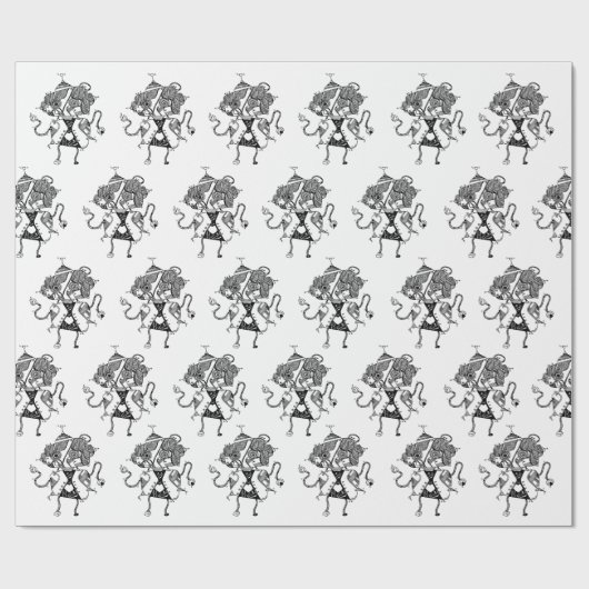 Robot Wrapping Paper Geschenkpapier (Flach)