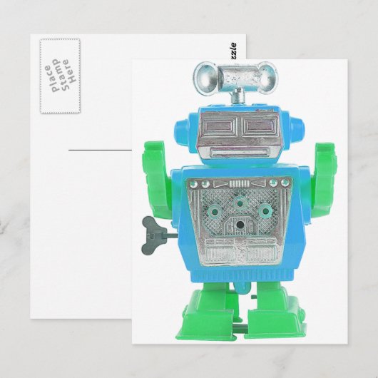 RoBoT X-16 Postkarte (Vorne/Hinten)