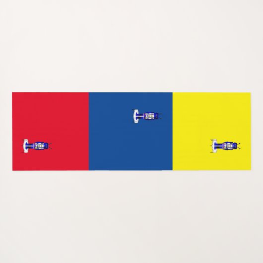 "Robot" Yoga Mat Yogamatte (Rückseite (Horizontal))