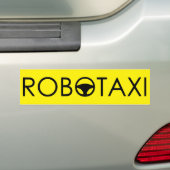Robotaxi Autoaufkleber "Yellow Cab Edition" (Auf Auto)