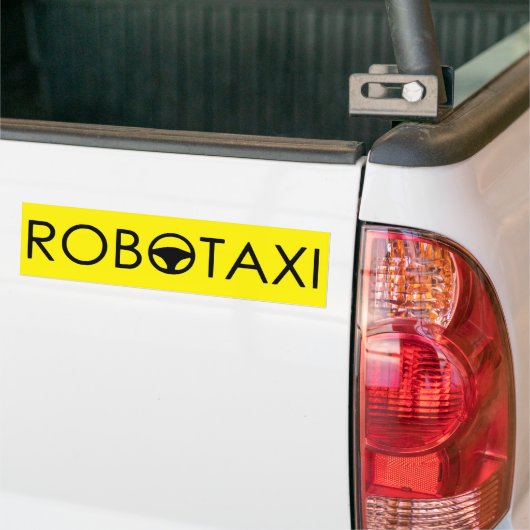 Robotaxi Autoaufkleber "Yellow Cab Edition" (Auf Lkw)