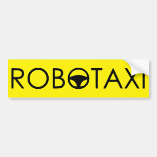 Robotaxi Autoaufkleber "Yellow Cab Edition"