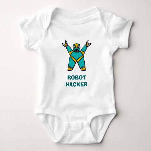 Roboter12, ROBOT-HACKER Baby Strampler (Vorderseite)