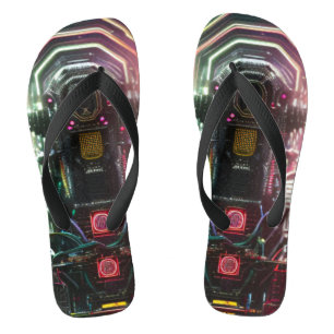 Roboter 1 Breiten Flip Flops Badesandalen