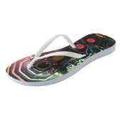 Roboter-1-Flip-Flops Badesandalen (Schrägansicht)