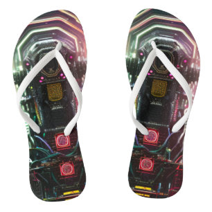 Roboter-1-Flip-Flops Badesandalen