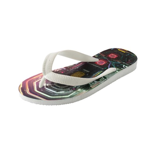 Roboter-1-Kinderspielzeug Kinderbadesandalen (Schrägansicht)