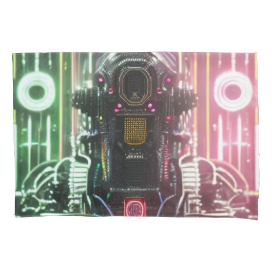 Roboter 1 Standard-Kissenkoffer 2 auf der Seite Kissenbezug (Vorderseite)