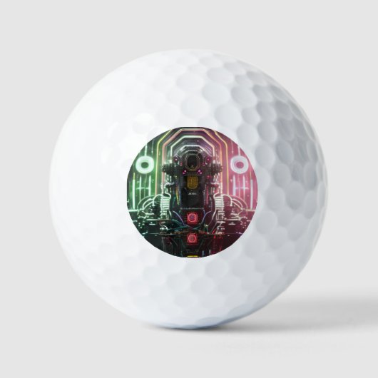 Roboter 1 Wert Golfbälle 3 pk (Vorderseite)