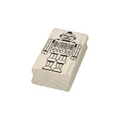 Roboter 200423(01) gummistempel (Stempel)