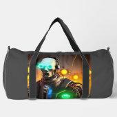 Roboter-2-Duffettasche Duffle Bag (Vorderseite)