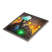 Roboter 2 kleine Keramik Fliese (Seite)