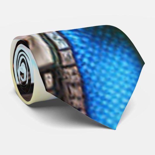 Roboter-2-Männer-Krawatte Krawatte (Gerollt)