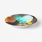 Roboter-2-Papierschale Pappteller (Gewinkelt)