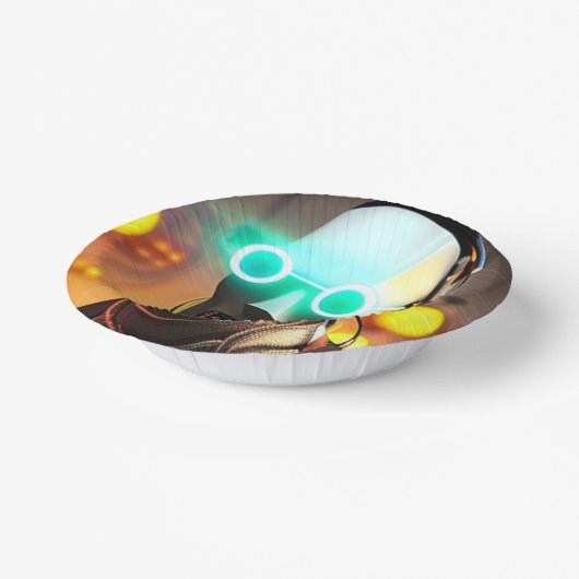 Roboter-2-Papierschale Pappteller (Gewinkelt)