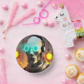 Roboter-2-Papierschale Pappteller (Party)