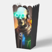 Roboter-2-Popcornboxen Geschenkschachtel (Vorderseite)