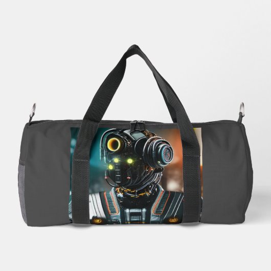 Roboter-3-Duffettasche Duffle Bag (Rückseite)