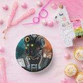 Roboter-3-Papierschale Pappteller (Party)