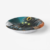 Roboter-3-Papierschale Pappteller (Gewinkelt)