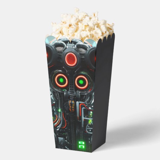 Roboter-3-Popcornboxen Geschenkschachtel (Geplatzt)