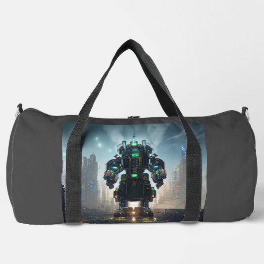 Roboter-4-Duffetbeutel Duffle Bag (Vorderseite)