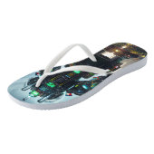 Roboter-4-Flip-Flops Badesandalen (Schrägansicht)