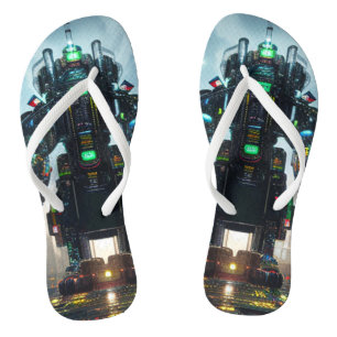Roboter-4-Flip-Flops Badesandalen