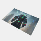 Roboter-4-Türmatte Fußmatte (Schrägansicht)