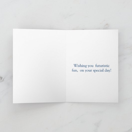 Roboter-5. Geburtstag Karte (Innenseite)