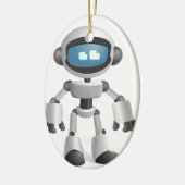 "Roboter 5" Keramikornament (Links)