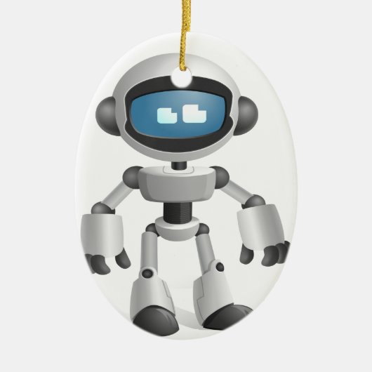 "Roboter 5" Keramikornament (Vorne)