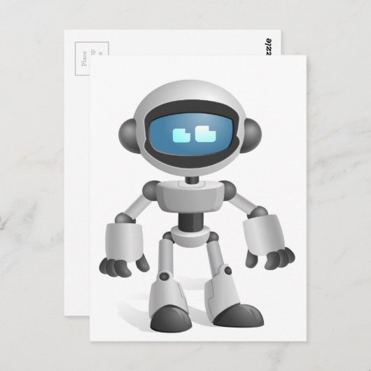 "Roboter 5" Postkarte (Vorne/Hinten)