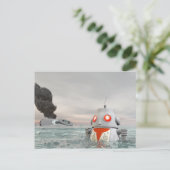 Roboter-Abbruch an der Seepostkarte Postkarte (Stehend Vorderseite)