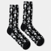 Roboter-Aliens Socken (Rechts)